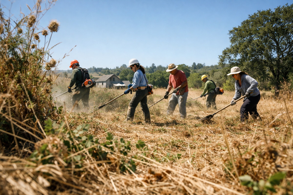 Does Clearing Overgrown Brush on Rural Properties Lower Fire Season Risk in West County?