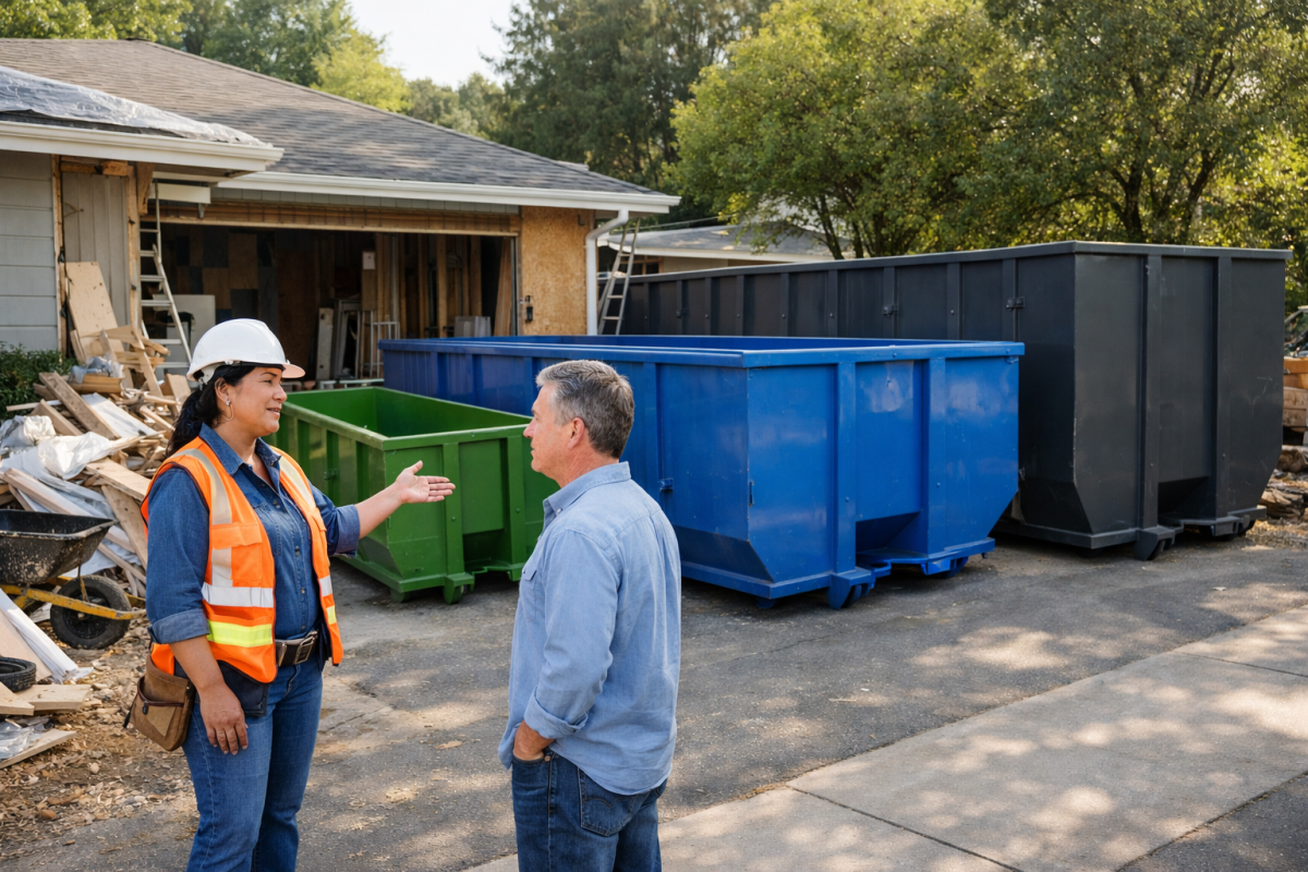 Choosing the right dumpster size for a whole home remodel in Santa Rosa
