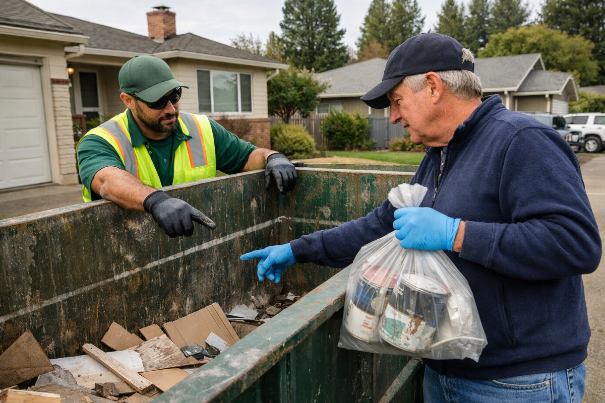 Dumpster size options for whole home remodels in Santa Rosa with local Sonoma County rules