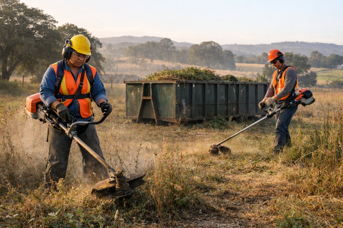 How Can You Clear a Heavily Weeded Area Quickly and Safely?